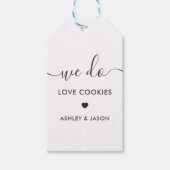 Hochzeit Cookie Gefallen, wir machen Liebe Cookies Geschenkanhänger (Vorderseite)