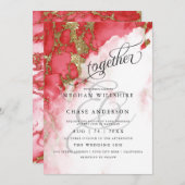 HOCHZEIT | Coral Geode Watercolor BarefootBride™ (Vorne/Hinten)