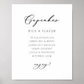 Hochzeit Cupcakes Poster Empfang Dekorzeichen (Vorne)