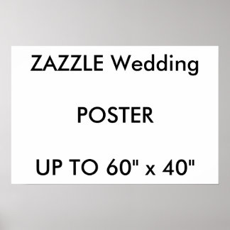 Hochzeit Custom 24" x 16" Poster MATTE Landschaft