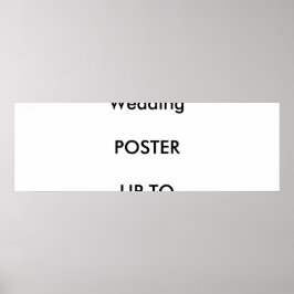 Hochzeit Custom 36" x 12" Poster MATTE Landschaft