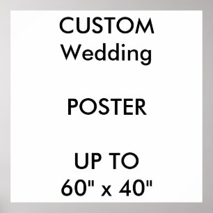 Hochzeit Custom 40" x 40" q. Poster MATTE Portrait