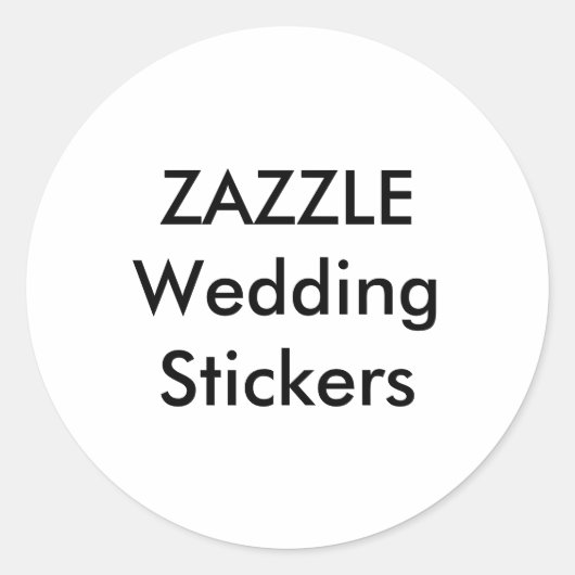 Hochzeit Custom Stickers 3" RUNDE GLOSSY (6 Stk.) (Vorderseite)