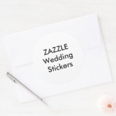 Hochzeit Custom Stickers 3" RUNDE GLOSSY (6 Stk.) (Umschlag)