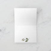 Hochzeit Danke | Aquarell Rose Bud (Innenseite)