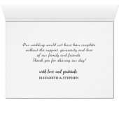 Hochzeit Danke Autumn Maple Blätter Pumpkin Wood (Innenansicht Horizontal (Unten))