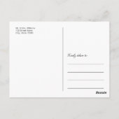 Hochzeit Danke, Calligraphy Script Custom Foto Postkarte (Rückseite)