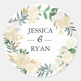 Hochzeit Danke, dass ihr Aufkleber seid | Weiße un