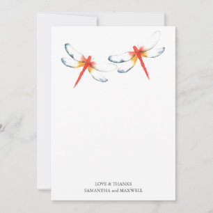 Hochzeit Danke, dass ihr eine rote Libelle habt Einladung