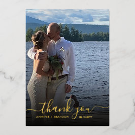 Hochzeit Danke, dass ihr eine überlagerte, klassis Folien Feiertagskarte