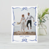 Hochzeit Danke, dass ihr Karte Foto schweren extra (Stehend Vorderseite)