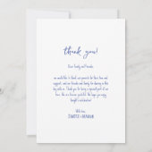 Hochzeit Danke, dass ihr Karte Foto schweren extra (Rückseite)