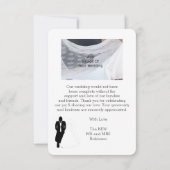 Hochzeit Danke, dass ihr Kartenbräuner seid Dankeskarte (Rückseite)