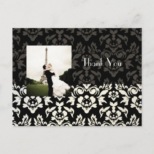 Hochzeit Danke, dass Postkarten Ihr Foto einfügen (Vorderseite)
