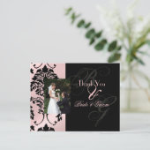 Hochzeit Danke, dass Postkarten Ihr Foto einfügen (Stehend Vorderseite)