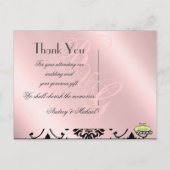Hochzeit Danke, dass Postkarten Ihr Foto einfügen (Rückseite)