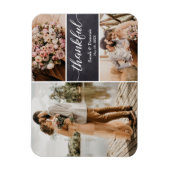 Hochzeit Danke, dass Sie Foto Collage Magnet (Vertikal)