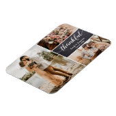 Hochzeit Danke, dass Sie Foto Collage Magnet (Linke Seite)