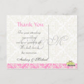 Hochzeit Danke, dass Sie Postkarten einfügen Ihre  (Rückseite)