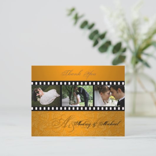 Hochzeit Danke, dass Sie Postkarten einfügen Ihre (Stehend Vorderseite)