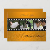 Hochzeit Danke, dass Sie Postkarten einfügen Ihre (Vorne/Hinten)