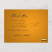 Hochzeit Danke, dass Sie Postkarten einfügen Ihre (Rückseite)
