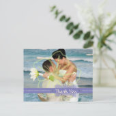 Hochzeit Danke, dass Sie Postkarten einfügen Ihre  (Stehend Vorderseite)