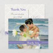 Hochzeit Danke, dass Sie Postkarten einfügen Ihre  (Vorne/Hinten)