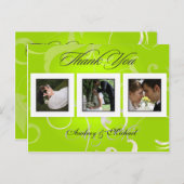 Hochzeit Danke, dass Sie Postkarten einfügen Ihre (Vorne/Hinten)