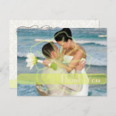 Hochzeit Danke, dass Sie Postkarten einfügen Ihre (Vorne/Hinten)