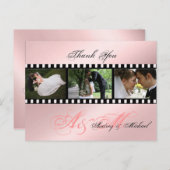 Hochzeit Danke, dass Sie Postkarten einfügen Ihre (Vorne/Hinten)