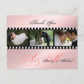 Hochzeit Danke, dass Sie Postkarten einfügen Ihre (Vorderseite)