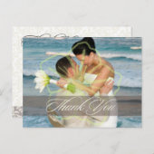 Hochzeit Danke, dass Sie Postkarten einfügen Ihre (Vorne/Hinten)