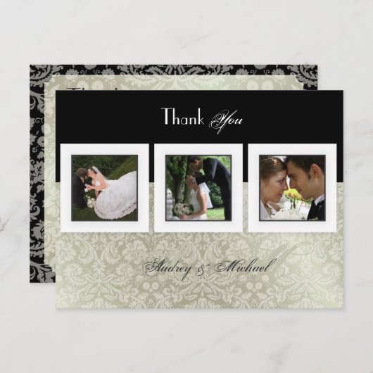 Hochzeit Danke, dass Sie Postkarten einfügen Ihre (Vorne/Hinten)