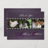 Hochzeit Danke, dass Sie Postkarten einfügen Ihre  (Vorne/Hinten)