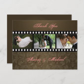 Hochzeit Danke, dass Sie Postkarten einfügen Ihre (Vorne/Hinten)