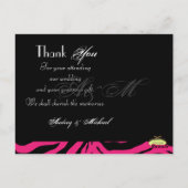 Hochzeit Danke, dass Sie Postkarten einfügen Ihre  (Rückseite)