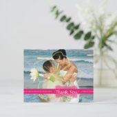 Hochzeit Danke, dass Sie Postkarten einfügen Ihre (Stehend Vorderseite)