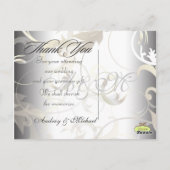Hochzeit Danke, dass Sie Postkarten einfügen Ihre (Rückseite)