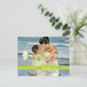 Hochzeit Danke, dass Sie Postkarten einfügen Ihre (Stehend Vorderseite)