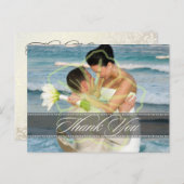 Hochzeit Danke, dass Sie Postkarten einfügen Ihre (Vorne/Hinten)