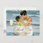 Hochzeit Danke, dass Sie Postkarten einfügen Ihre (Vorne/Hinten)