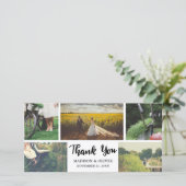 Hochzeit danke dir Skript fünf FotoCollage (Stehend Vorderseite)