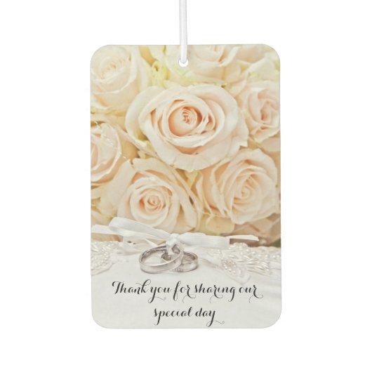 Hochzeit Danke Favorit Autolufterfrischer (Vorderseite)