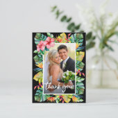 Hochzeit Danke | Foto an der Tropengrenze Postkarte (Stehend Vorderseite)