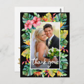 Hochzeit Danke | Foto an der Tropengrenze Postkarte (Vorne/Hinten)