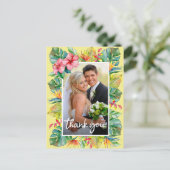Hochzeit Danke | Foto an der Tropengrenze Postkarte (Stehend Vorderseite)