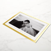 HOCHZEIT DANKE | Foto hinzufügen Folien Feiertagskarte (Gedreht)