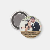 Hochzeit Danke, Foto Magnet (Vorderseite/Rückseite)