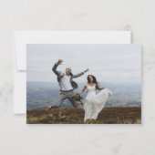 Hochzeit Danke Foto Minimalistisch Simple (Rückseite)